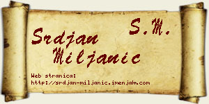 Srđan Miljanić vizit kartica